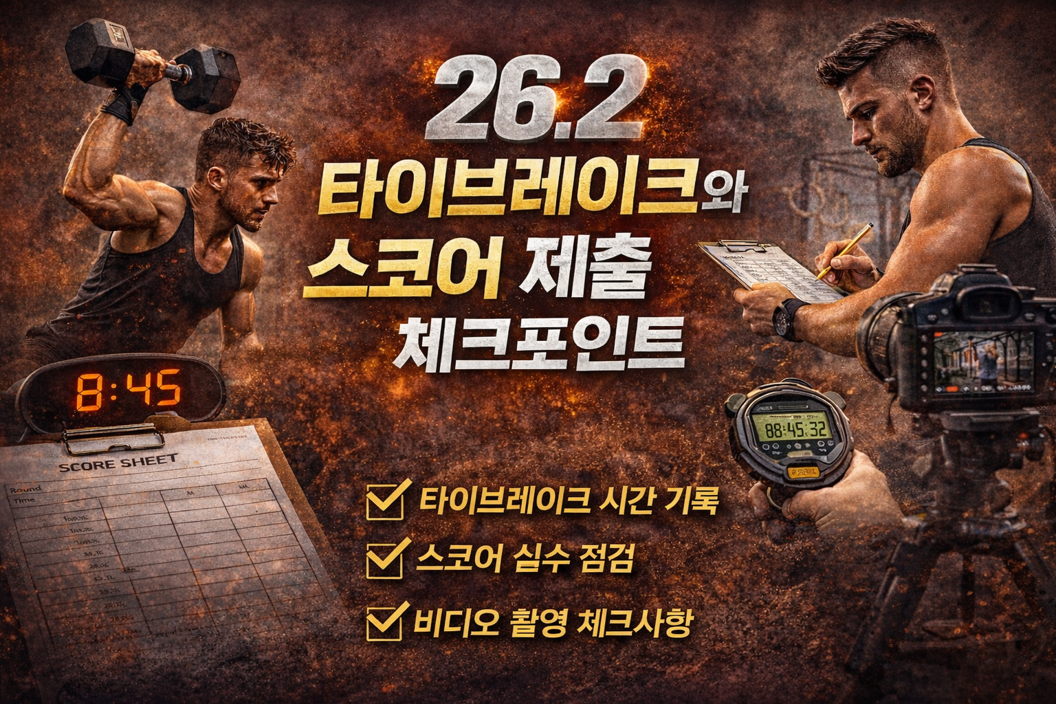 26.2 타이브레이크와 스코어 제출 체크포인트