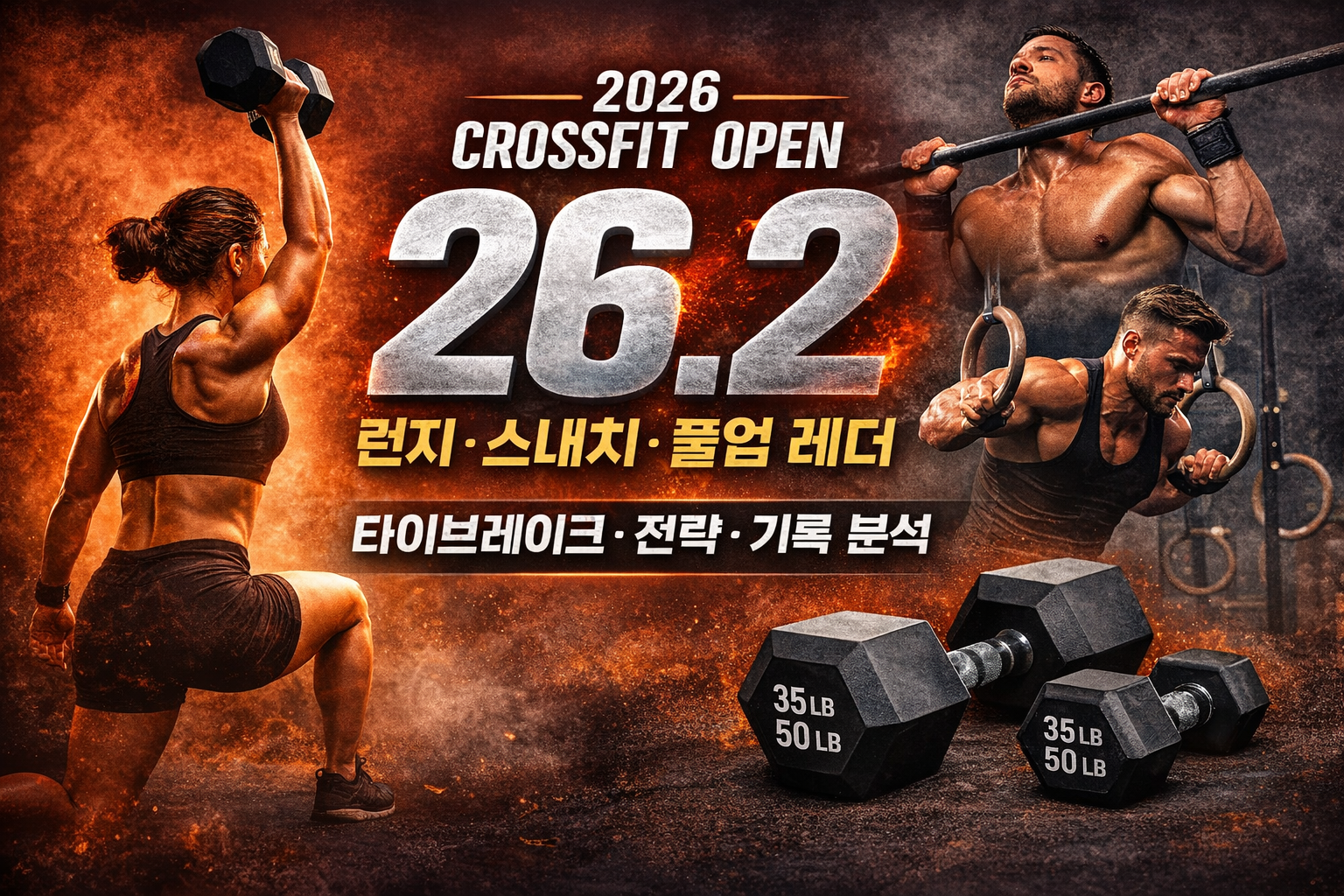 2026 크로스핏 오픈 26.2 와드 공개 – WOD 분석과 전략